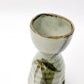 Close up view of top of Mashikotake Sake Set ceramic decanter showing bamboo motif