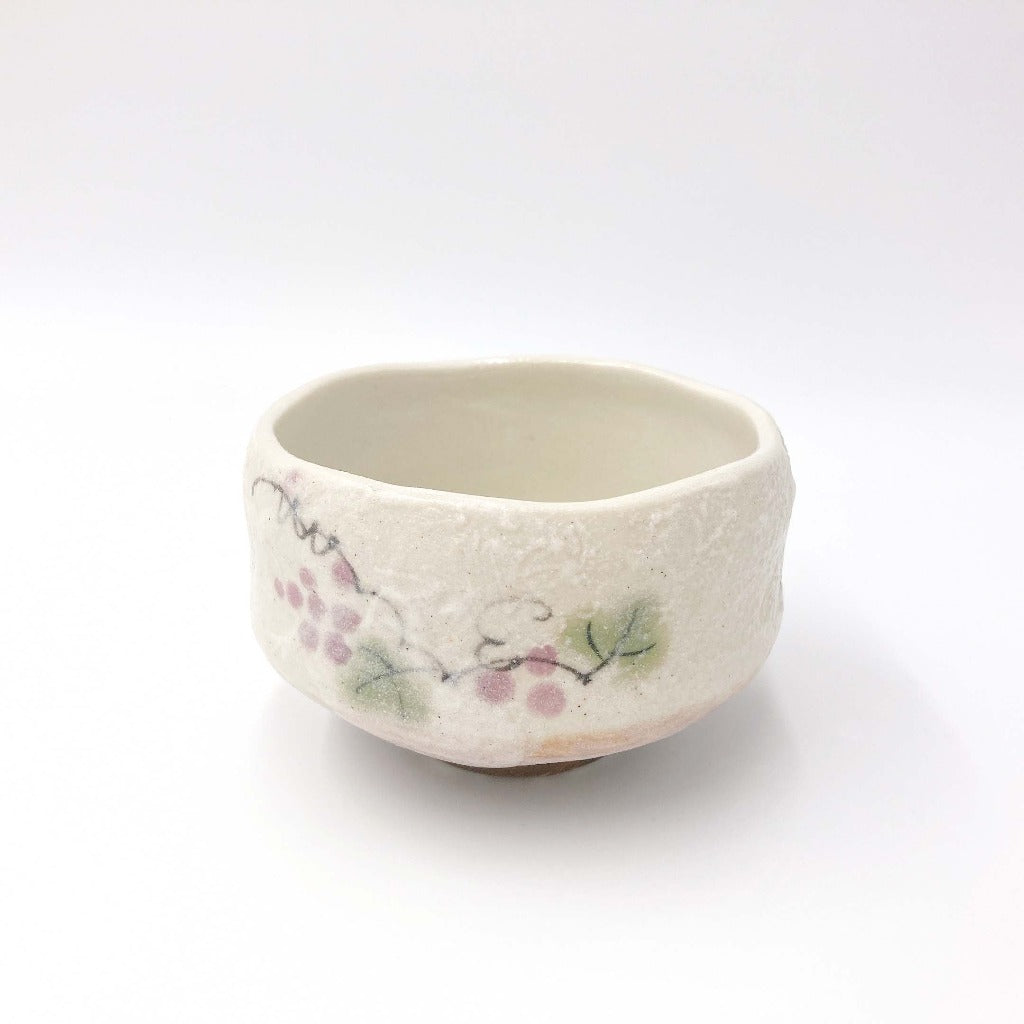 Budo Macha Mug showing floral detail